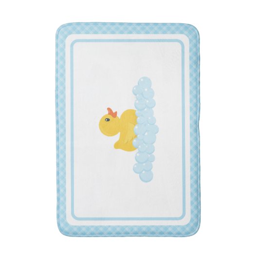 rubberen eendenbadmat | Schattige Yellow Ducky en Badmat (Voorkant Verticaal)