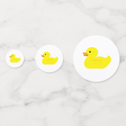 rubberen eendenpartij confetti (Voorkanten)