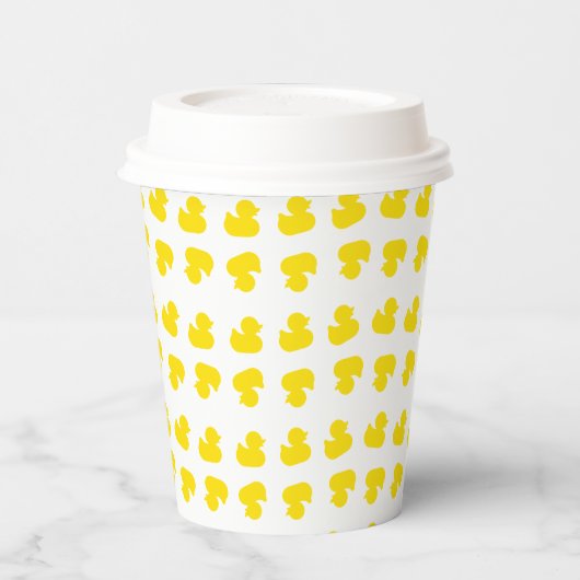 rubberen eendenpatroon papieren bekers (Links)