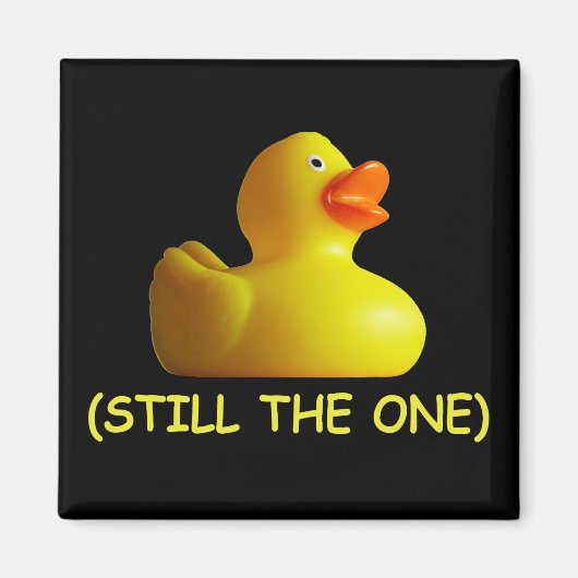 Rubberen eendje (nog steeds die ene) magneten (Voorkant)