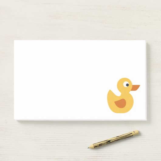 rubberen eendje post-it® notes (Op bureau)