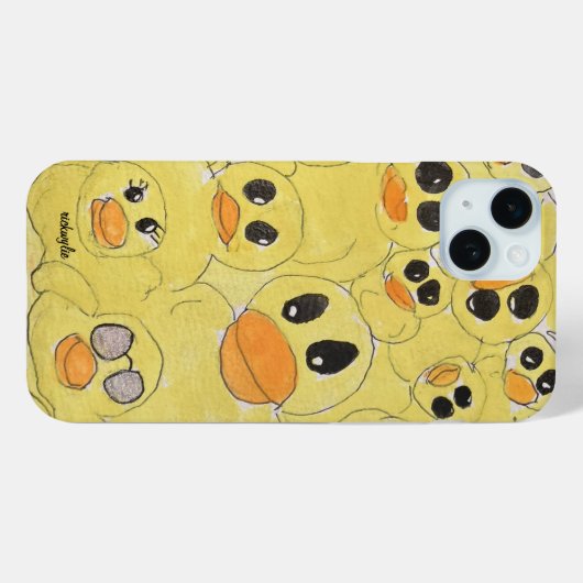 Rubberen Eendjes Case-Mate iPhone Case (Achterkant (horizontaal))