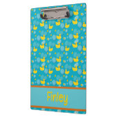 Rubberen eendjes en bellen patroon klembord (Links)