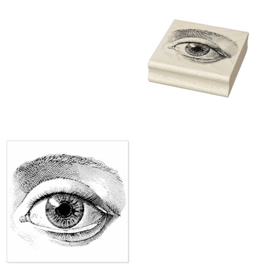  rubberen kunststempel links van de vrouw rubberstempel (Gestempeld)