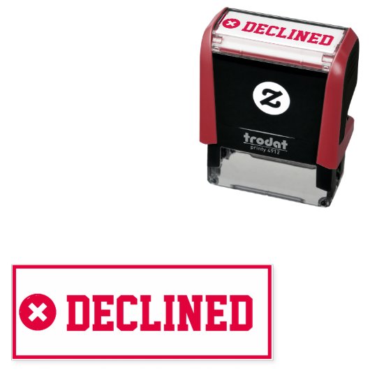 Rubberen stempel - Afgewezen (In situ)
