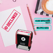 Rubberen stempel - Afgewezen