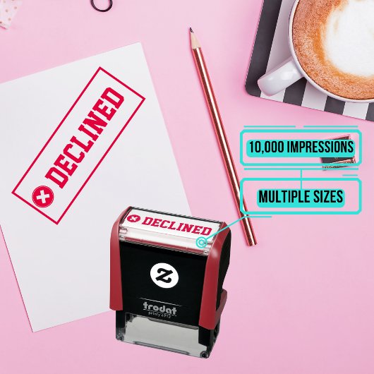 Rubberen stempel - Afgewezen