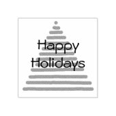 Rubberen stempel - Grafische boom met tekst (Afrduk)