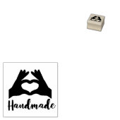 Rubberen stempel Handgemaakte Hart Handen (Gestempeld)