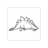 Rubberen stempel met  Stegosaurus (Afrduk)