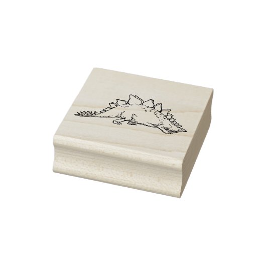 Rubberen stempel met  Stegosaurus (Stempel)