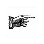 Rubberen stempel met  vingeraanwijsapparaat (Afrduk)
