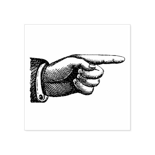 Rubberen stempel met  vingeraanwijsapparaat (Afrduk)