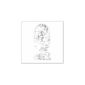 Rubberen stempel met  vingerafdrukken (Afrduk)