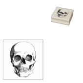 Rubberen stempel met vintage afbeelding Schedel (Gestempeld)