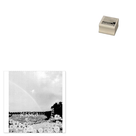 Rubberen stempel Paasgroeten  (Gestempeld)