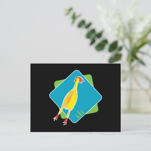 rubberkip briefkaart (Staand voorkant)