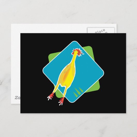 rubberkip briefkaart (Voorkant / Achterkant)