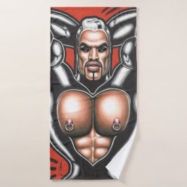 Rubberkleding aan de Gym Badhanddoek