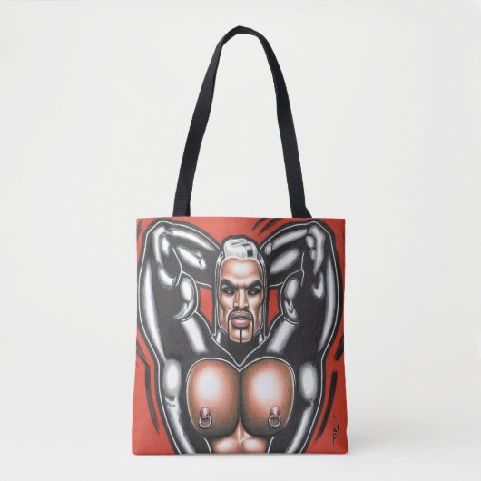 Rubberkleding aan de Gym Tote Bag (Voorkant)