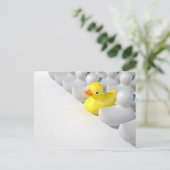 rubberklem tegen de stroom briefkaart (Staand voorkant)