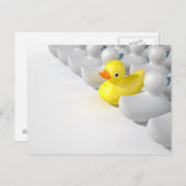 rubberklem tegen de stroom briefkaart (Voorkant / Achterkant)