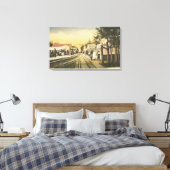 Rubbernek Row Railroad Uitzicht Canvas Afdruk (Insitu (Slaapkamer))