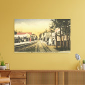 Rubbernek Row Railroad Uitzicht Canvas Afdruk (Insitu (Woonkamer))