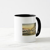 Rubbernek Row Railroad Uitzicht Mok (Voorkant rechts)