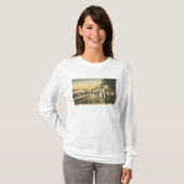 Rubbernek Row Railroad Uitzicht T-shirt (Voorkant volledig)