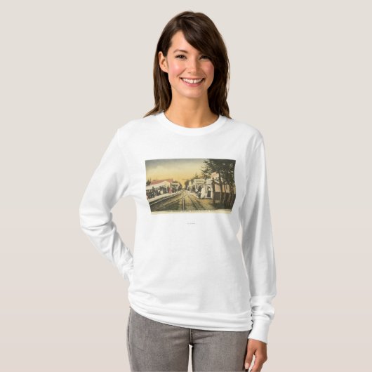 Rubbernek Row Railroad Uitzicht T-shirt (Voorkant volledig)