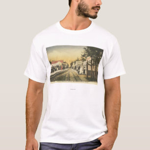 Rubbernek Row Railroad Uitzicht T-shirt