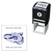 RUBBERSTEMP: OCTOPUS + TEKST ZELFINKTENDE STEMPEL (In situ)