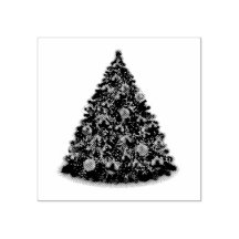RUBBERSTEMP ZELF INKEREN : CHRISTMAS TREE