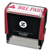 Rubberstempel "BILL PAID" en waarschuwingspictogra Zelfinktende Stempel (Product)
