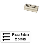 Rubberstempel "Gelieve terug te keren naar afzende (Gestempeld)