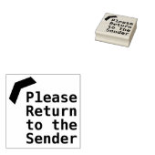 Rubberstempel "Gelieve terug te keren naar de afze (Gestempeld)