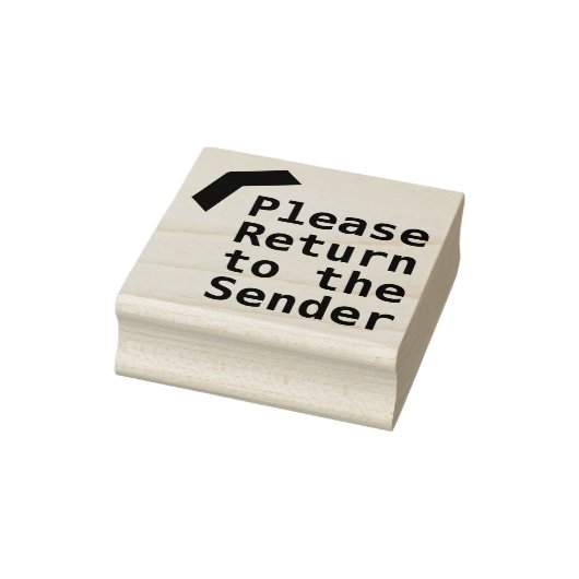 Rubberstempel "Gelieve terug te keren naar de afze (Stempel)