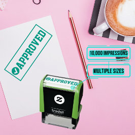 Rubberstempel - Goedgekeurd Zelfinktende Stempel