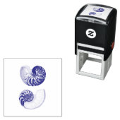 RUBBERSTEMPEL :  GROTE NAUTILUSILLUSTRATIE  ZELFINKTENDE STEMPEL (In situ)