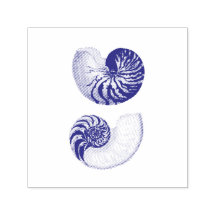 RUBBERSTEMPEL :  GROTE NAUTILUSILLUSTRATIE