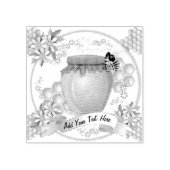 Rubberstempel honingbijen (Afrduk)