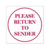 Rubberstempel "KLAAR TERUG NAAR VERZENDING" Zelfinktende Stempel (Design)