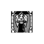 Rubberstempel met Angel (Afrduk)