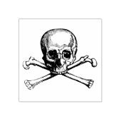Rubberstempel met  jolly Roger (Afrduk)
