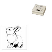 Rubberstempel met  Konijn (Gestempeld)