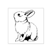 Rubberstempel met  Konijn (Afrduk)