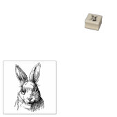 Rubberstempel met  Konijn (Gestempeld)