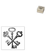 Rubberstempel met  toetsen (Gestempeld)