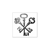 Rubberstempel met  toetsen (Afrduk)